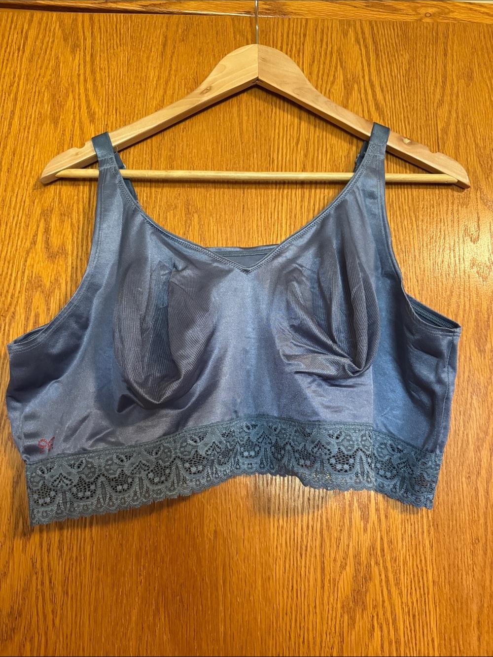 Ruby Ribbon Steel Blue Lace Lux Demi